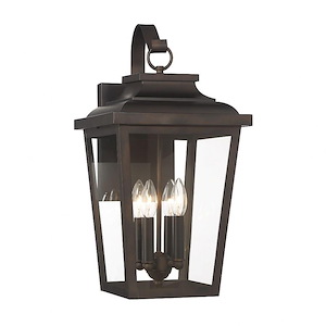 Irvington Manor - 4 Light Outdoor Wall Mount-20.75 Inches Tall and 10.5 Inches Wide
