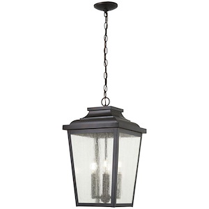 Great Outdoors - Irvington Manor Large Chain Hung In Transitional Style - 21.75 Inches Tall By 12.5 Inches Wide - 725432