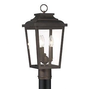 Irvington Manor - 3 Light Outdoor Post Mount-18 Inches Tall and 8.5 Inches Wide