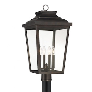 Irvington Manor - 4 Light Outdoor Post Mount-24.25 Inches Tall and 12.5 Inches Wide