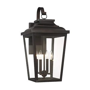 Irvington Manor - 4 Light Outdoor Wall Mount-24.25 Inches Tall and 12.5 Inches Wide - 1333174