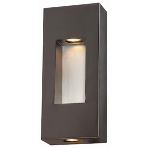 Great Outdoors - Geox - 2 Light Outdoor Pocket Lantern In Contemporary Style - 14 Inches Tall By 6 Inches Wide