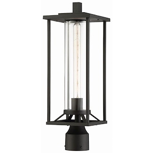 Great Outdoors - Trescott - 1 Light Post Mount In Transitional Style - 20 Inches Tall By 7 Inches Wide - 699905