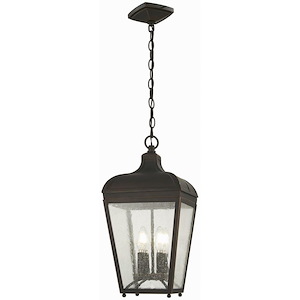 Great Outdoors - Marquee - 4 Light Chain Hung In Transitional Style - 20 Inches Tall By 10 Inches Wide - 699901