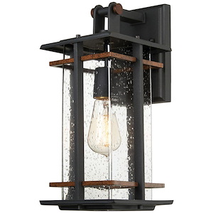 Great Outdoors - san Marcos - 1 Light Wall Mount In Transitional Style - 14.88 Inches Tall By 6.5 Inches Wide - 699898