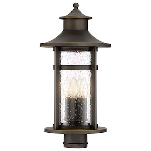 Great Outdoors - Highland Ridge - 4 Light Post Mount In Traditional Style - 20.25 Inches Tall By 10 Inches Wide - 628668