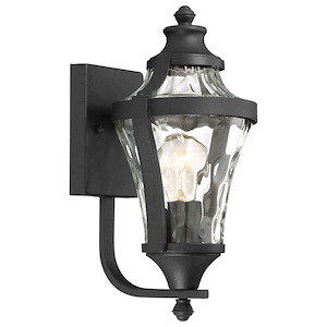 Great Outdoors - Libre - 1 Light Outdoor Wall Mount In Traditional Style-14 Inches Tall and 7 Inches Wide - 1293584
