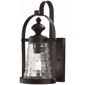 Great Outdoors - sycamore Trail - 1 Light Wall Mount In Transitional Style - 13 Inches Tall By 6.5 Inches Wide