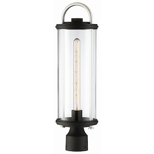 Great Outdoors - Keyser - 1 Light Post Mount In Transitional Style - 21.75 Inches Tall By 6.25 Inches Wide