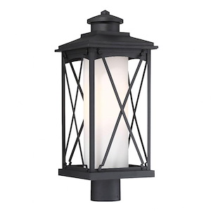 Lansdale - 1 Light Outdoor Post Mount in Transitional Style - 20.75 inches tall by 8.5 inches wide