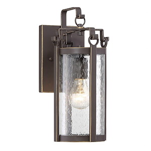 Somerset Lane - 1 Light Outdoor Small Wall Mount in Traditional Style - 14.25 inches tall by 6.25 inches wide - 896821