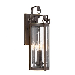 Somerset Lane - 4 Light Outdoor Medium Wall Mount in Traditional Style - 20.5 inches tall by 7.75 inches wide