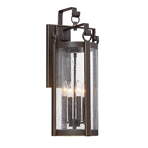 Somerset Lane - 4 Light Outdoor Large Wall Mount in Traditional Style - 25 inches tall by 9.5 inches wide