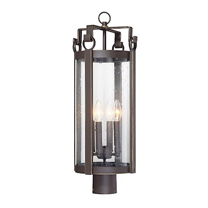 Somerset Lane - 4 Light Outdoor Post Mount in Traditional Style - 26.5 inches tall by 9.5 inches wide