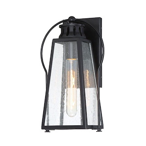 Halder Bridge - 1 Light Outdoor Wall Mount in Transitional Style - 12.75 inches tall by 7.5 inches wide - 896784