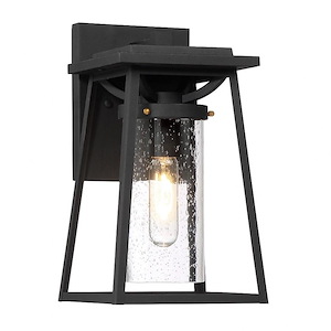 Lanister Court - Outdoor Wall Lantern Approved for Wet Locations in Contemporary Style - 12.5 inches tall by 7 inches wide