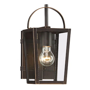 Rangeline - Outdoor Wall Lantern Approved for Wet Locations in Contemporary Style - 11.25 inches tall by 5.5 inches wide