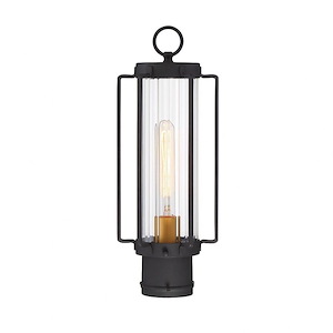 Avonlea - 1 Light Outdoor Post Lantern in Contemporary Style - 17.13 inches tall by 6.38 inches wide