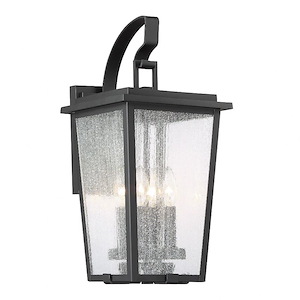 Cantebury - Outdoor Wall Lantern Approved for Wet Locations in Transitional Style - 19.5 inches tall by 9.25 inches wide