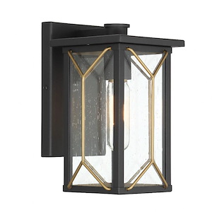 Hillside Manor - 1 Light Outdoor Wall Mount-10 Inches Tall and 5.75 Inches Wide