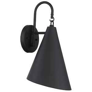 Great Outdoors - Playwright - 1 Light Outdoor Wall Mount - 15.5 inches tall by 8 inches wide - 1211236