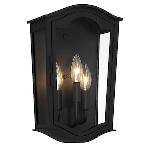 Houghton Hall - 3 Light Outdoor Wall Mount In 14 Inches Tall and 8