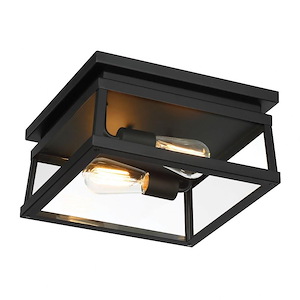 Isla Vista - 2 Light Outdoor Flush Mount-6 Inches Tall and 12 Inches Wide