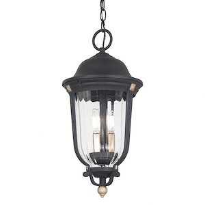 Peale Street - 3 Light Outdoor Chain Hung In 20 Inches Tall and 9