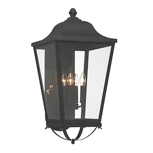Great Outdoors - Savannah - 4 Light Outdoor Wall Mount-29.13 Inches Tall and 14 Inches Wide - 1293634
