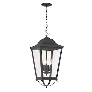 Great Outdoors - Savannah - 4 Light Outdoor Chain Hung Pendant-25.75 Inches Tall and 12 Inches Wide - 1293635