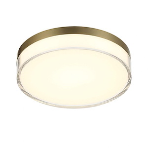 Vantage - 16W 1 LED Flush Mount-1.5 Inches Tall and 7 Inches Wide