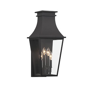 Great Outdoors - Gloucester - 4 Light Outdoor Wall Mount-22.63 Inches Tall and 10.38 Inches Wide - 1293655