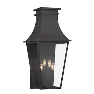 Great Outdoors - Gloucester - 4 Light Outdoor Wall Mount-30.63 Inches Tall and 14 Inches Wide - 1293388