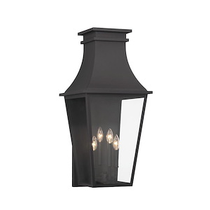 Great Outdoors - Gloucester - 4 Light Outdoor Wall Mount-30.63 Inches Tall and 14 Inches Wide - 1293388