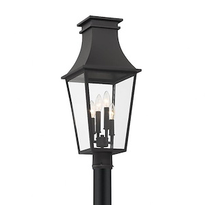 Great Outdoors - Gloucester - 4 Light Outdoor Post Mount-24.88 Inches Tall and 10.38 Inches Wide - 1293762