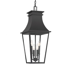 Great Outdoors - Gloucester - 4 Light Outdoor Chain Hung Pendant-28.63 Inches Tall and 12 Inches Wide - 1293672