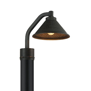 Great Outdoors - Kirkham - 1 Light Post Mount In Traditional Style - 11 Inches Tall By 8.5 Inches Wide - 318468