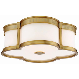 1 LED Flush Mount in Transitional Style - 5.75 inches tall by 16.25 inches wide