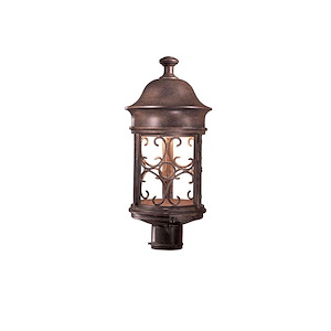 Great Outdoors - sage Ridge - 1 Light Post Mount In Traditional Style - 19 Inches Tall By 8.5 Inches Wide - 318449