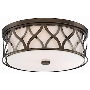 32W 3 LED Flushmount in Transitional Style - 6 inches tall by 16 inches wide