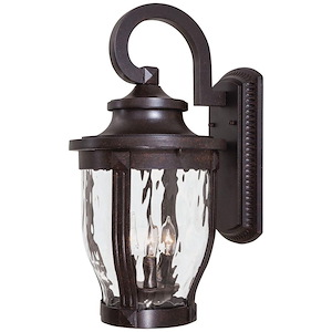 Great Outdoors - Merrimack - 3 Light Outdoor Wall Mount In Traditional Style - 20.25 Inches Tall By 10 Inches Wide - 149070