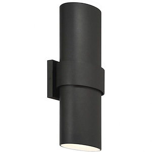 Lander Lane - 20W 2 LED Outdoor Wall Mount-17 Inches Tall and 7.5 Inches Wide
