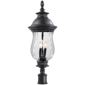 Great Outdoors - Newport - 4 Light Outdoor Post Mount In Traditional Style - 33 Inches Tall By 12 Inches Wide - 6023