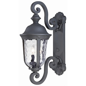 Great Outdoors - Ardmore - 2 Light Outdoor Wall Mount In Traditional Style - 25 Inches Tall By 9.5 Inches Wide
