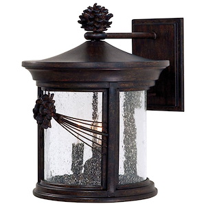Great Outdoors - Abbey Lane - 3 Light Outdoor Wall Mount In Traditional Style - 14.25 Inches Tall By 11 Inches Wide - 318560