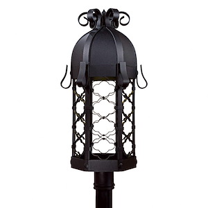 Great Outdoors - Montalbo&#195;&#182; - 1 Light Outdoor Post Mount - 28.25 inches tall by 13.75 inches wide