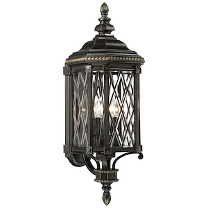 Bexley Manor - Outdoor Wall Lantern Traditional in Traditional Style - 31.75 inches tall by 11 inches wide