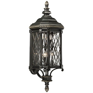 Bexley Manor - Outdoor Wall Lantern Traditional in Traditional Style - 37.75 inches tall by 13 inches wide