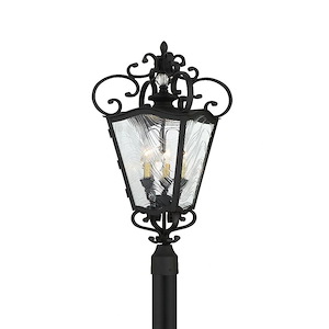 Great Outdoors - Brixton Ivy - 3 Light Outdoor Post Lantern - 1050392