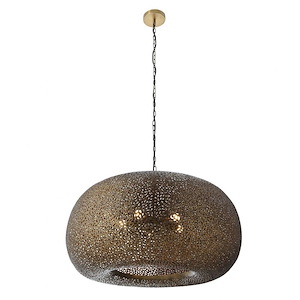 Moradabad - 4 Light Pendant-20 Inches Tall and 34 Inches Wide - 1336641